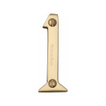 M Marcus Heritage Brass Numeral 1 - Face Fix 51mm 